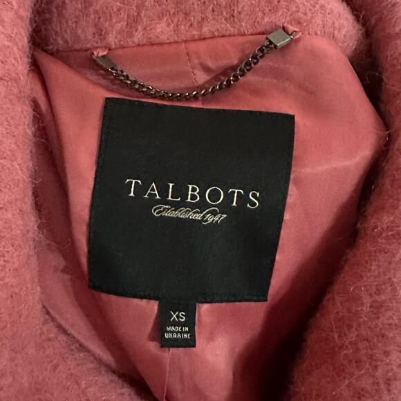 Talbots Women’s Pink Wool and Alpaca Blend Coat, Size XS, Pre-owned - Picture 4 of 5